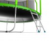 Батут EVO Jump Cosmo 12ft (366 см) (Green) с внутренней сеткой и лестницей - Sport Kiosk