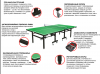 Всепогодный теннисный стол UNIX line (green) - Sport Kiosk