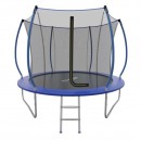 Батут EVO JUMP Internal СКЛАДНОЙ с внутренней сеткой и лестницей, диаметр 8ft (244 см) (синий) - Sport Kiosk