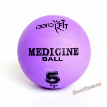 Медицинский мяч 5 кг, фиолетовый AeroFit FT-MB-5K-V   - Sport Kiosk