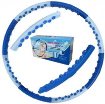 Обруч Dinamic Hoop (бело/синий) массажный, Вес обруча: 2 кг - Sport Kiosk