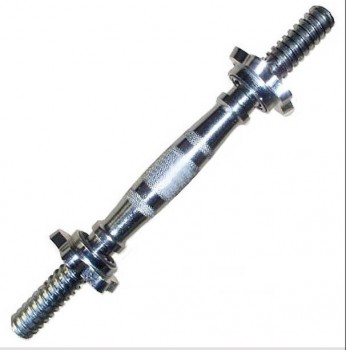 SDA-16BT Гриф с гайками хромированный (Анатомическая ручка) (d 25) 35 см. - Sport Kiosk