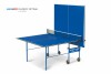 Теннисный стол  Start Line  Olympic Optima blue - компактный стол для небольших помещений со встроенной сеткой - Sport Kiosk