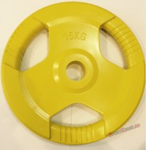 Блин, диск обрезиненный цветной (D 50 мм.) 15 кг. - SportKiosk, г. Сургут, пр. Мира 33/1 оф.213