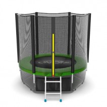 EVO JUMP External 6ft (183 см) +Lower net. Батут с внешней сеткой и лестницей + нижняя сеть - Sport Kiosk