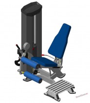 Сгибатель бедра + Платформа V-sport Х-line S XR608S (тренажеры для инвалидов) - Sport Kiosk