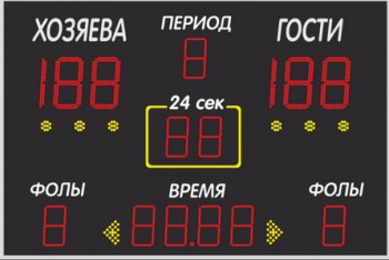 Электронное спортивное табло №12 (для баскетбола) - Sport Kiosk