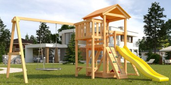 Детская площадка Савушка Мастер 2 с качелями Гнездо 1 метр - Sport Kiosk