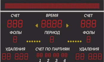 Электронное спортивное табло №2 (комбинированное) - Sport Kiosk